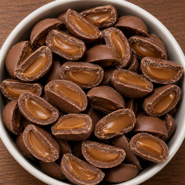 Botones de Chocolate con Dulce de Leche